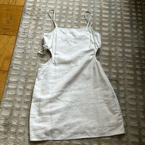 Aerie cut out white mini dress